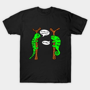 Funny Iguana and Chameleon T-Shirt